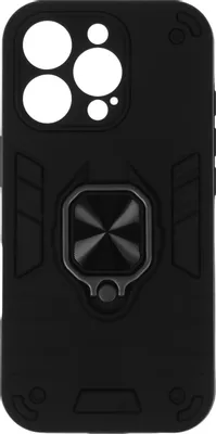 Чехол (клип-кейс) BORASCO Anti-Shok Case, для Apple iPhone 16 Pro, противоударный, черный [74534]
