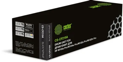 Блок фотобарабана Cactus CS-CF219A CF219A черный ч/б:12000стр. для M104a Pro/M104w Pro/M132a Pro/M132fn Pro