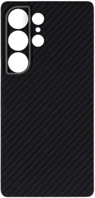 Чехол (клип-кейс) KONDIJAN Carbon, для Samsung Galaxy S25 Ultra, черный [kjcr-sam-s25-ul-ms-blk]