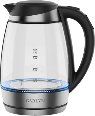 Чайник электрический GARLYN K-310, 1.7л, стекло/металл/пластик