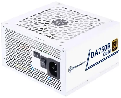 Блок питания SILVERSTONE Decathlon DA750R,  750Вт,  80 PLUS GOLD,  120мм, белый, retail [g54ada075r4m220]