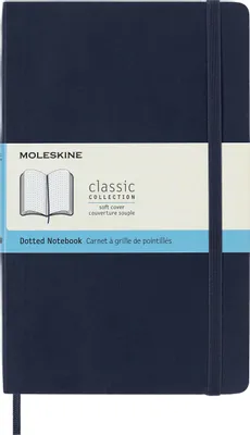 Блокнот Moleskine Classic Soft,  192стр,  пунктир,  мягкая обложка,  синий сапфир [qp619b20]