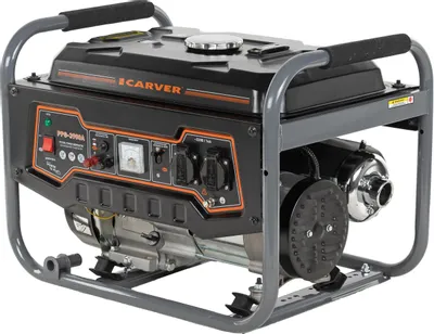 Бензиновый генератор CARVER PPG-3900A, 220/12 В, 3.2кВт [01.020.00012]