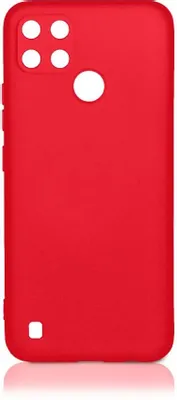 Чехол (клип-кейс) DF rmOriginal-16, для Realme C21y, красный [rmoriginal-16 (red)]