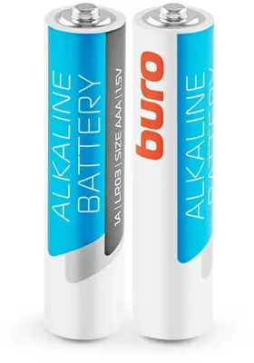 AAA Батарейка Buro Alkaline LR03,  2 шт.