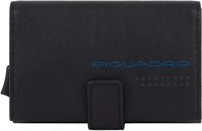 Чехол для кредитных карт Piquadro Urban PP5649UB00R/NGR, кожа натуральная, черный  / серый