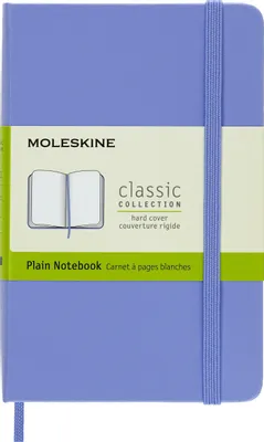 Блокнот Moleskine Classic,  192стр,  без разлиновки,  твердая обложка,  голубая гортензия [qp012b42]