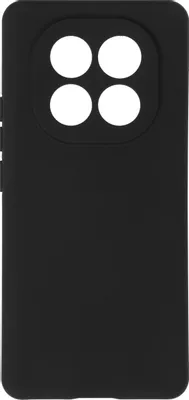 Чехол (клип-кейс) BORASCO Silicone Case, для Xiaomi Redmi Note 15 4G, черный [76143]