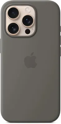 Чехол (клип-кейс) Apple Silicone Case, Stone Gray,  для Apple iPhone 16 Pro, серый [myyl3fe/a]