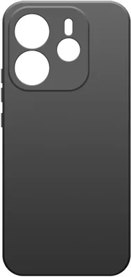 Чехол (клип-кейс) BORASCO Microfiber Case, для Xiaomi Redmi Note 14 4G, черный [75072]
