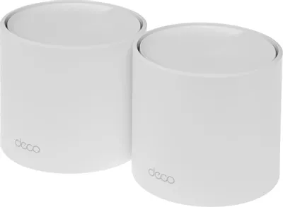 Бесшовный Mesh роутер TP-LINK Deco X10,  Wi-Fi 6,  AX1500,  2.4/5ГГц, 2 WAN/LAN, белый, 2 шт. в комплекте [deco x10(2-pack)]