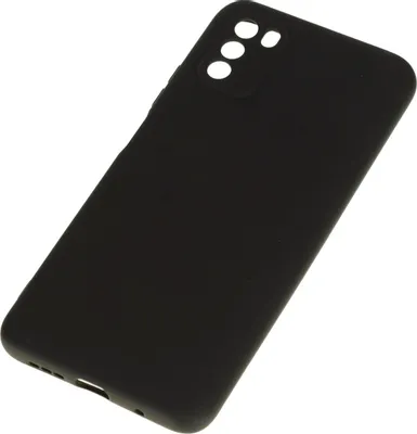 Чехол (клип-кейс) DF poOriginal-03, для Xiaomi Poco M3, черный [df pooriginal-03 (black)]