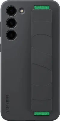 Чехол (клип-кейс) Samsung Silicone Grip Case, для Samsung Galaxy S23+, черный [ef-gs916tbegru]