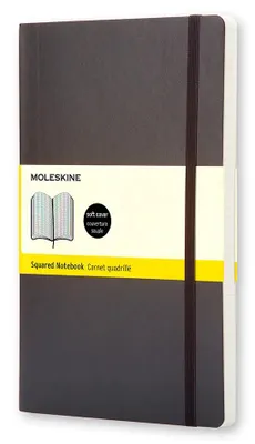 Блокнот Moleskine Classic Soft,  192стр,  в клеточку,  мягкая обложка,  черный [qp617]