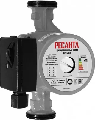Насос циркуляционный Ресанта ЦРН-25/6,  центробежный, поверхностный, 3000л/ч