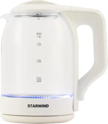 Чайник электрический StarWind SKG1056, 1.8л, стекло
