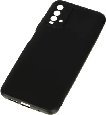 Чехол (клип-кейс) BORASCO Silicone Case, для Xiaomi Redmi 9t, черный [39914]