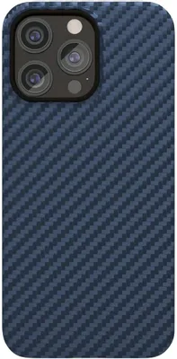 Чехол (клип-кейс) VLP Kevlar Case, для Apple iPhone 15 Pro, темно-синий [1058008]