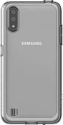 Чехол (клип-кейс) Samsung araree A cover, для Samsung Galaxy A01, прозрачный [gp-fpa015kdatr]
