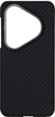 Чехол (клип-кейс) KONDIJAN Carbon, для Huawei Pura 80 Pro, черный [kjcr-huw-pura-80-pro-blk]