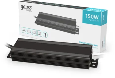 Блок питания GAUSS Basic для светодиодных лент [bt524]