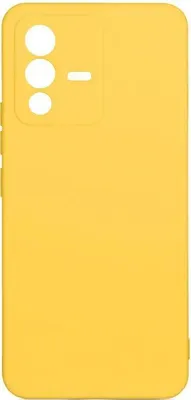 Чехол (клип-кейс) DF vCase-07, для Vivo V23, желтый [vcase-07 (yellow)]