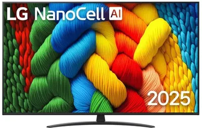 65" Телевизор LG 65NANO81A6A.ARUG NanoCell, 4K Ultra HD, СМАРТ ТВ, WebOS, черный