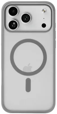 Чехол (клип-кейс) UBEAR Cloud Mag Case, для Apple iPhone 17 Pro Max, противоударный, серый/прозрачный [cs580gr69pmt-i25m]