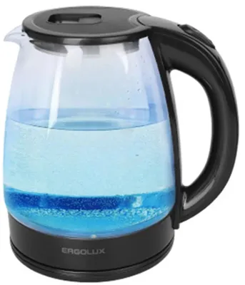 Чайник электрический ERGOLUX ELX-KG06-C02, 1.8л, стекло/пластик