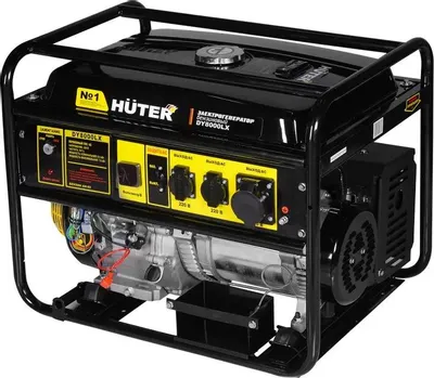 Бензиновый генератор Huter DY8000LX, 220 В, 7кВт [64/1/19]