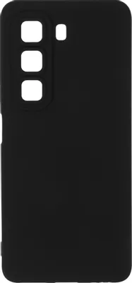 Чехол (клип-кейс) BORASCO Silicone Case, для Infinix Hot 50 4G, черный [73766]