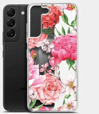 Чехол (клип-кейс) BORASCO ArtWorks, для Samsung Galaxy S22+, прозрачный/рисунок [51475]