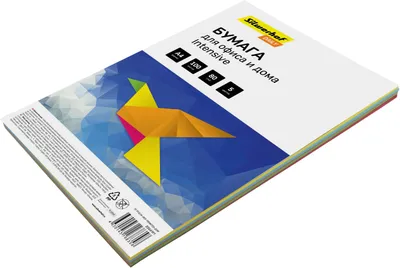 Бумага Silwerhof Daily, A4, 100л, 80г/м2, радуга интенсив (5цветов)