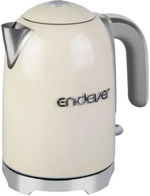 Чайник электрический Endever KR-376S, 1.7л, нержавеющая сталь/пластик