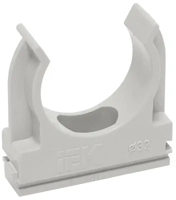 Держатель IEK CTA10D-CF20-K41-100 с защелкой, 20мм, полистирол, серый