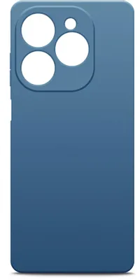 Чехол (клип-кейс) BORASCO Microfiber Case, для Tecno Spark 20/20C/Go 2024/Pop 8, синий [72677]