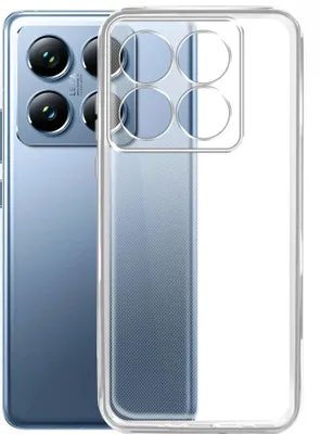 Чехол (клип-кейс) BORASCO Silicone Case, для Xiaomi 14T 5G, прозрачный [73710]