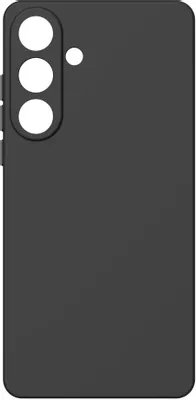 Чехол (клип-кейс) BORASCO Silicone Case, для Samsung Galaxy S25 FE, черный [75712]
