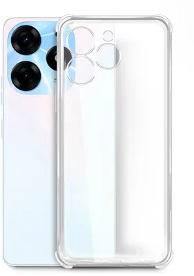 Чехол (клип-кейс) BORASCO Bumper Case, для Tecno Spark 10 Pro, противоударный, прозрачный [71708]