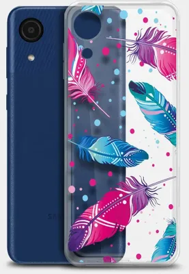 Чехол (клип-кейс) BORASCO ArtWorks, для Samsung Galaxy A03 Core, прозрачный/рисунок [51382]