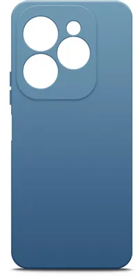 Чехол (клип-кейс) BORASCO Silicone Case, для Infinix Hot 40i/Smart 8/8 Plus/8 Pro, синий [72661]