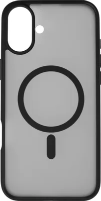Чехол (клип-кейс) VLP Haze Case, для Apple iPhone 16 Plus, черный/прозрачный [10528002]