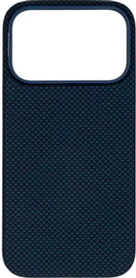 Чехол (клип-кейс) KONDIJAN Carbon, для Apple iPhone 17 Pro, синий [kjcr-iph-17-pro-ms-blu]