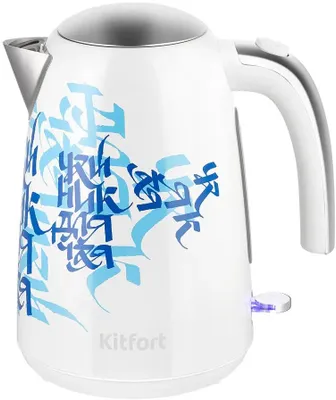 Чайник электрический KitFort КТ-6772, 1.7л, нержавеющая сталь/пластик