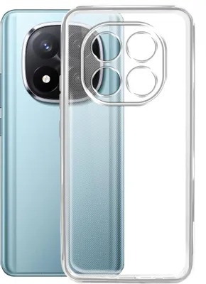 Чехол (клип-кейс) BORASCO Silicone Case, для Xiaomi Redmi Note 14 Pro 4G, прозрачный [74847]