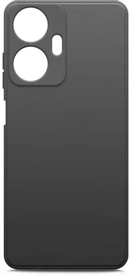 Чехол (клип-кейс) BORASCO Microfiber Case, для Realme C55, черный [71701]