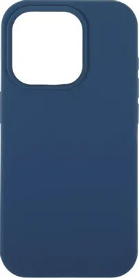 Чехол (клип-кейс) Deppa Liquid Silicone, для Apple iPhone 15 Pro, синий