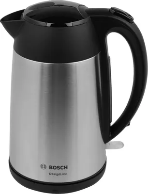 Чайник электрический Bosch TWK3P, 1.7л, нержавеющая сталь/пластик