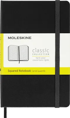 Блокнот Moleskine Classic,  192стр,  в клеточку,  твердая обложка,  черный [mm712]