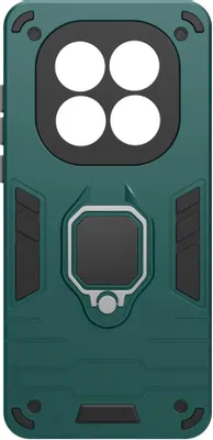 Чехол (клип-кейс) BORASCO Anti-Shock case, для Xiaomi Redmi Note 15 4G, противоударный, зеленый опал [76148]